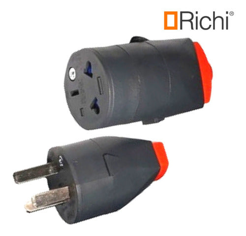 Richi Pack X10 Front Outlet Male Female Bipolar Socket with Ground 1