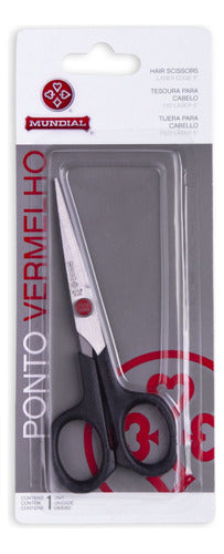 Mundial Scissors Red Point 653 Laser Edge 5p 1