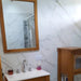 Rectangular Walnut Laquered Waterproof Mirror 60x80cm for Humidity 2
