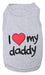 Parisian Pet Camiseta Parisiense Pet I Love Daddy Dog Pequeña 0