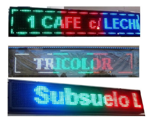 Generic Led Programmable Sign, 3 Colors Scrolling Text-Open 0