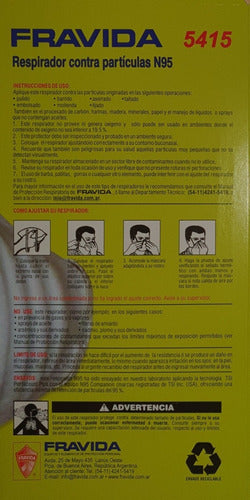 Disposable Respirator Mask Fravida 5415 Box of 25 Units 2