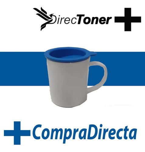 Directoner Taza Termica Polimero Recta Para Sublimar Tapa Azul X 12 0