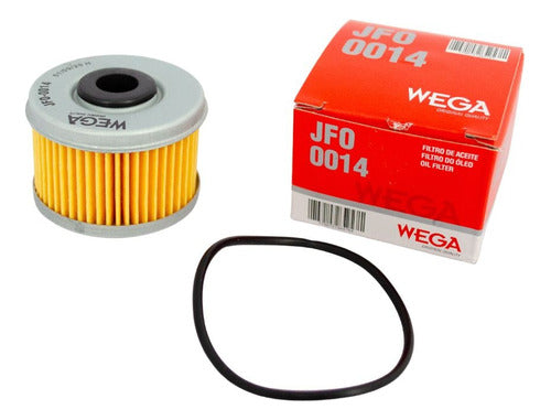 Wega Oil Filter JFO-0014 for Honda XR 250 Tornado, CBX 250 Twister, XRE 300, Falcon 400, CB250, and CB 300 0