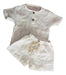 Baby Linen Short and T-Shirt Set 0