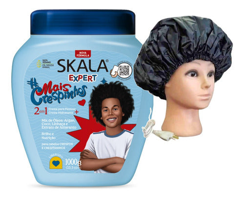 Mais Crespinho Kids Skala Vegan Mask 1kg + Electric Cap 0