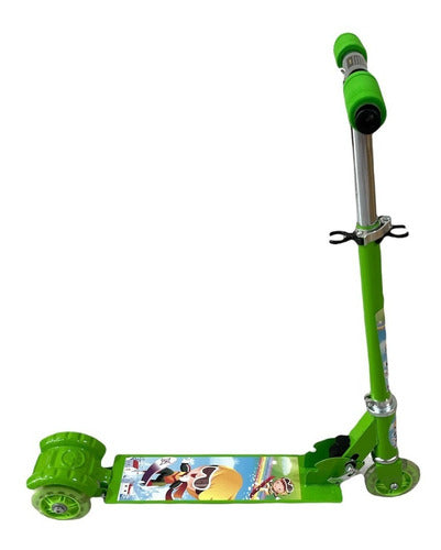 ULI Foldable Kick Scooter with 3 Wheels and Lights for Kids 3