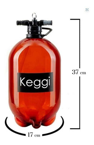 Keggi 10 Liters Beer Barrel with Inflator 1