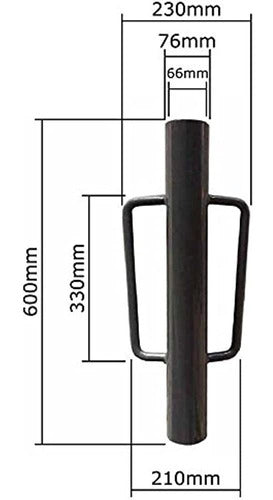 Mtb Fence Post Driver Con Mango 12lb Negro Su Mejor Socio De 4