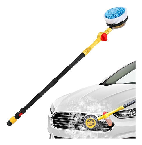 Tecno Mat Autospin Deep Cleaning Brush with Foam for Hose 1