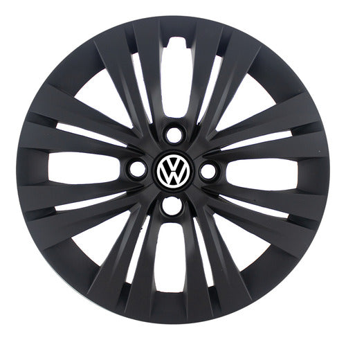 VW Gol Trend 15 Inch Wheel Cover 2019 Onwards Satin Finish Logo 0