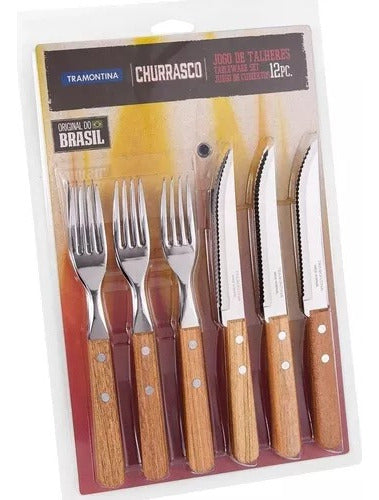 Tramontina Dynamic Cutlery Set Knife Fork X 12 1