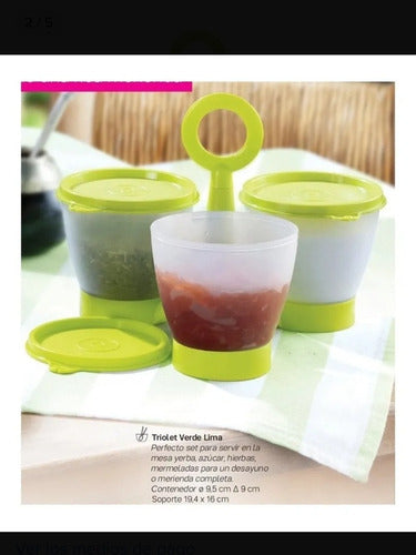 Tupperware Triolet Lime Green 3