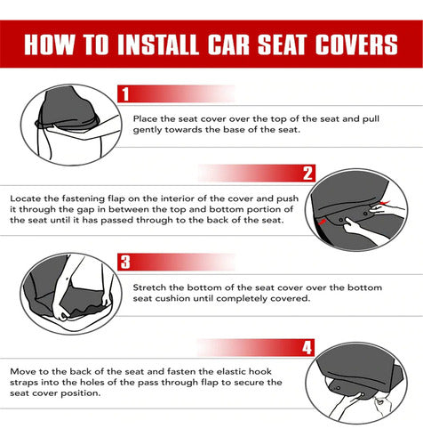 Dremagia Fundas De Asiento De Automvil Para Delantero Y Tras 1