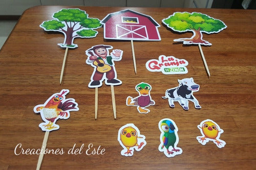 Cake Topper Personalizado Granja 2