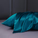 LilySilk 1008-0-11-Standard Silk Pillowcase in Dark Teal 3