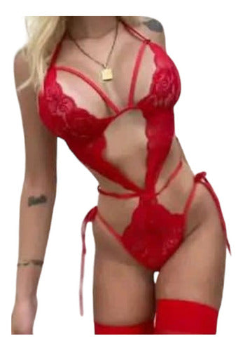 Sexy Lace Trikini Body - Women's Erotic Lingerie 5