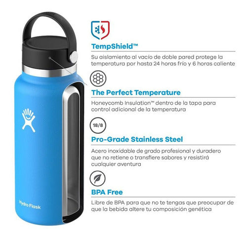 Hydro Flask Wide Mouth 32 oz Thermos Bottle - Black 1