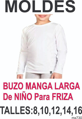 Children's Long Sleeve T-Shirt Mold Set 1