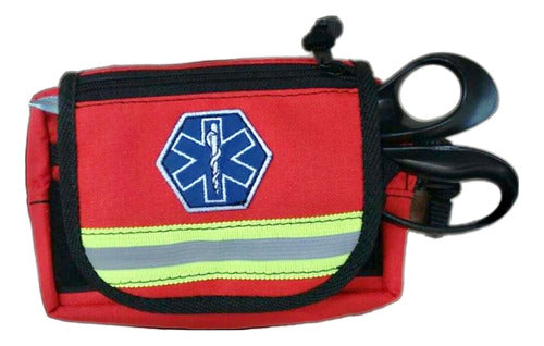 MI-7 First Aid Holster Bag with Trauma Scissors Holder and Reflective Tape 0