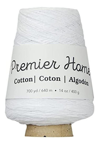 Premier Home Cotton Thread Cone, White 0