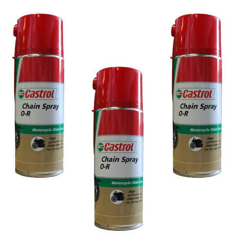 Castrol Chain Spray Lubricante Cadena O-r 400ml X3 Unidades 0