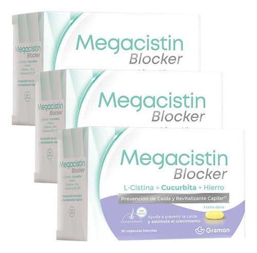 Megacistin Pack 3 Megacistin Blocker Hair Loss Prevention Revitalizer 0