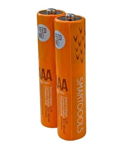 Combo Pilas X2 Recargables Aaa 450mah 500 Recargas Con Cable 2