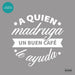 Cut Vinyl for Coffee Shop Window or Wall with Coffee Quote Design 1