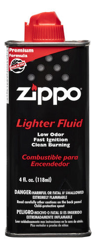 Zippo Combo 49452 Grey Original + Lighter Fluid 4