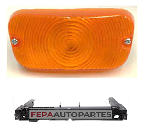 Generic 1033 Front Turn Signal Light Ford F-100 61 / 64 Amber Orange Lens 0