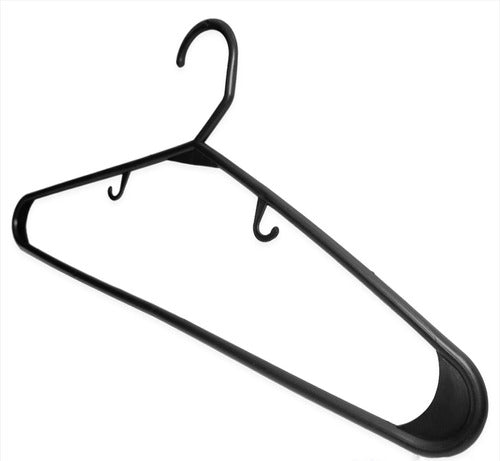 Van Hogar® Economic Black Hangers Wholesale x 500 Units 1