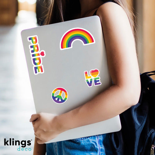 Pride LGBT Labels +Love Rainbow 1