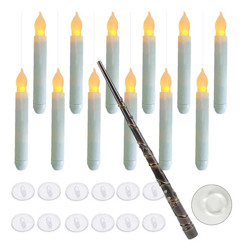 Generic Harry Potter Floating Interactive LED Candle Kit X12 2