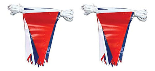 Beistle Outdoor Pennant Red and Blue 2 Pieces 1