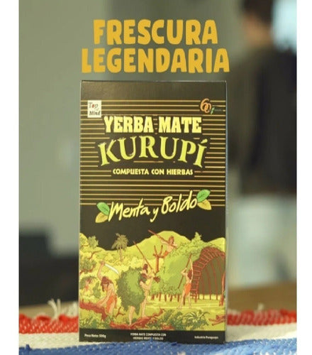 Kurupí Yerba Mate Menta y Boldo 500 g 2