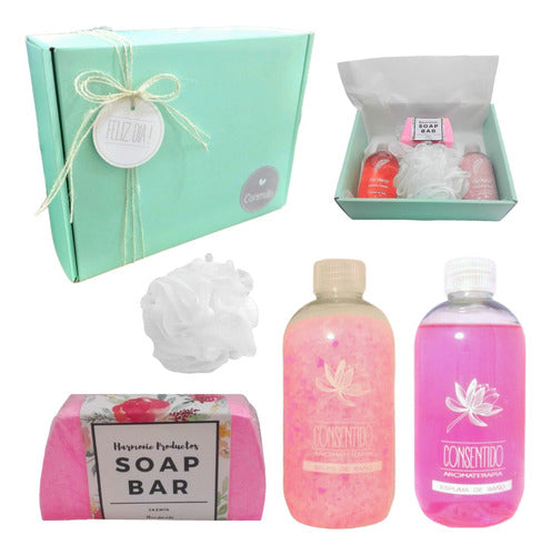 Spa Aroma Roses Relax Zen Gift Box Set N24 - Happy Day - Set Kit Caja Regalo Spa Aroma Rosas Relax Zen N24 Feliz Día