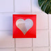 Red Multi-Purpose Box with Heart Visor - Pack of 50 Units - 12x12x5 6