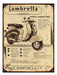 Vintage Advertising Tin Sign Lambretta Innocenti X273 1