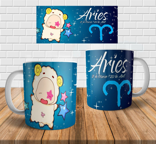 Imprimi Kits Plantillas Tazas Signos Zodiaco Cute Sublimar Sublimación 0