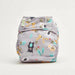 Reusable Eco-Friendly One-Size Cloth Diaper in Gray Forest Print 0