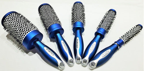 Fortex Set of 5 Thermal Blue Brushes for Brushing 0