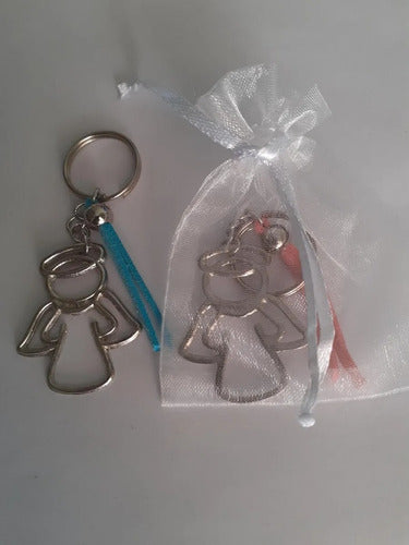 Souvenir Keychains Angelito Communion Baptism x 15 c/Bags 0