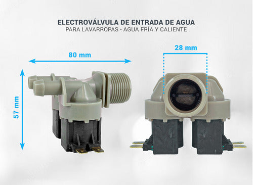 Valvula Carga Agua Lavarropas Philco Phlf060b 1