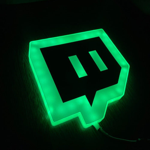 Cartel Led Rgb Logo Twitch 5