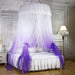 Mengersi Princess Bed Canopy Con Luces Round Dome Bed Curtai 2