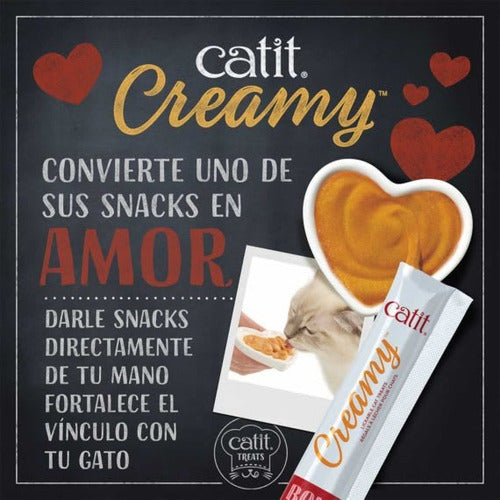 Catit Creamy Irresistible Ice Cream Cat Snack Pack of 6 4