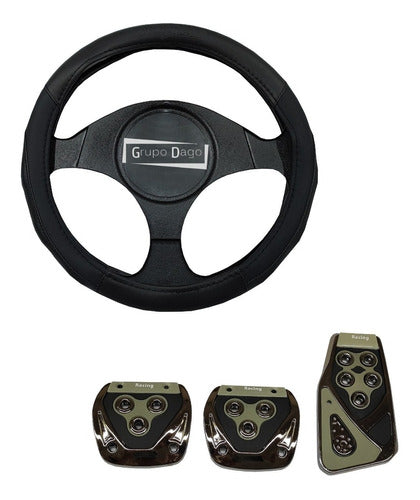 Goodyear Steering Wheel Cover and Sport Pedal Set for Logan 5