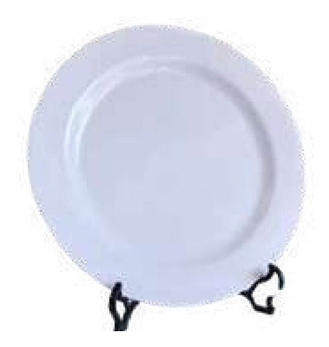 Plastic Ware White Melamine Dinnerware Set - 18 Pieces for 4 People 2