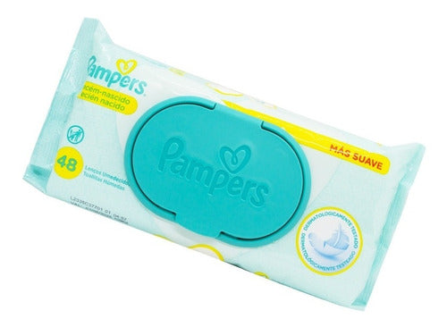 Pampers X12 Toallitas Húmedas Bebés Recién Nacidos Suave 6c 2